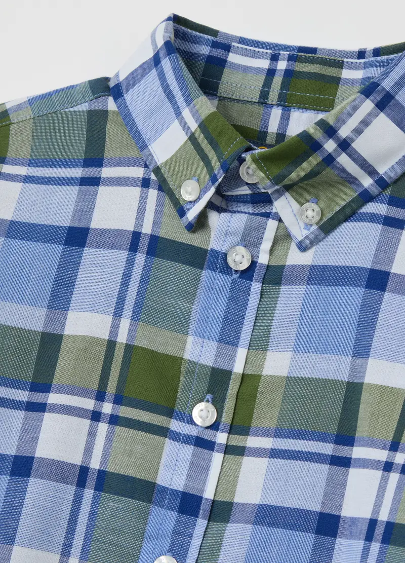 , Camicia Button-down In Fantasia Check, Bambino, Multicolor miniatura 3