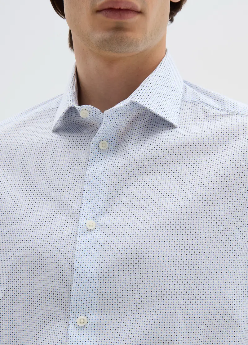 , Camicia In Cotone Elasticizzato Multicolor Regular Fit, Uomo, Multicolor miniatura 2