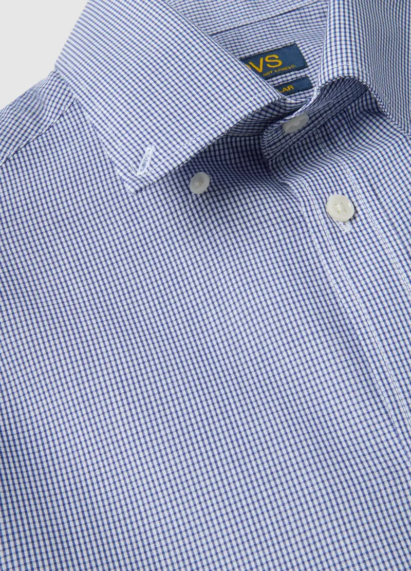 Camicia In Misto Cotone A Quadri Multicolor Regular Fit Easy Iron, Uomo, Multicolor miniatura 2