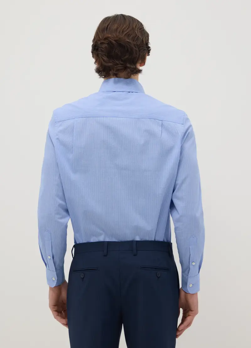 Camicia In Misto Cotone A Righe Multicolor Regular Fit Easy Iron, Uomo, Multicolor miniatura 3