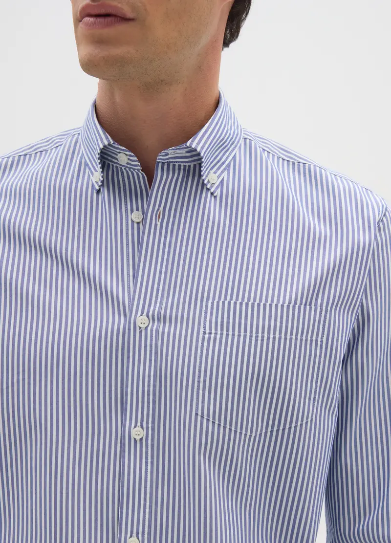 , Camicia In Misto Cotone Multicolor Regular Fit, Uomo, Multicolor miniatura 3