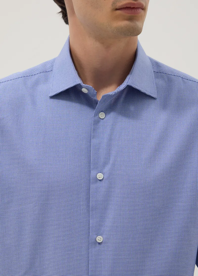 Camicia In Puro Cotone A Quadri Multicolor Regular Fit, Uomo, Multicolor miniatura 3