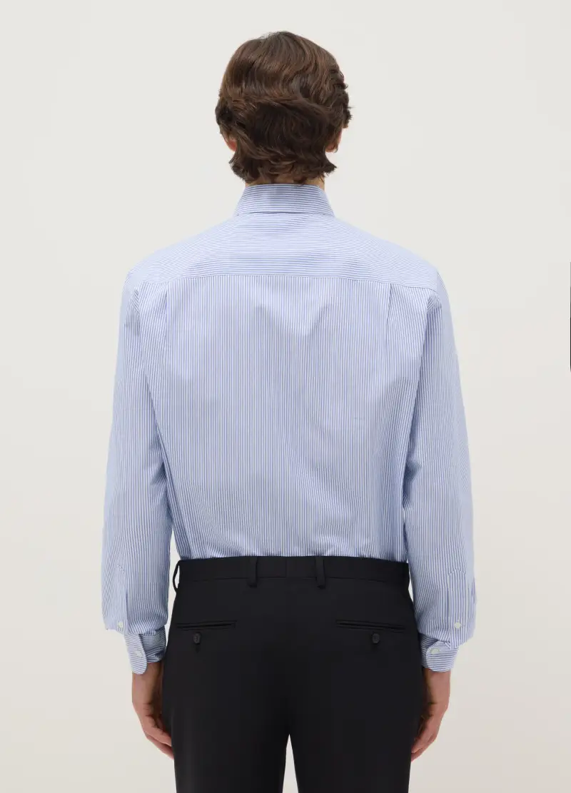 Camicia Multicolor A Righe In Misto Cotone Regular Fit Easy Iron, Uomo, Multicolor miniatura 3