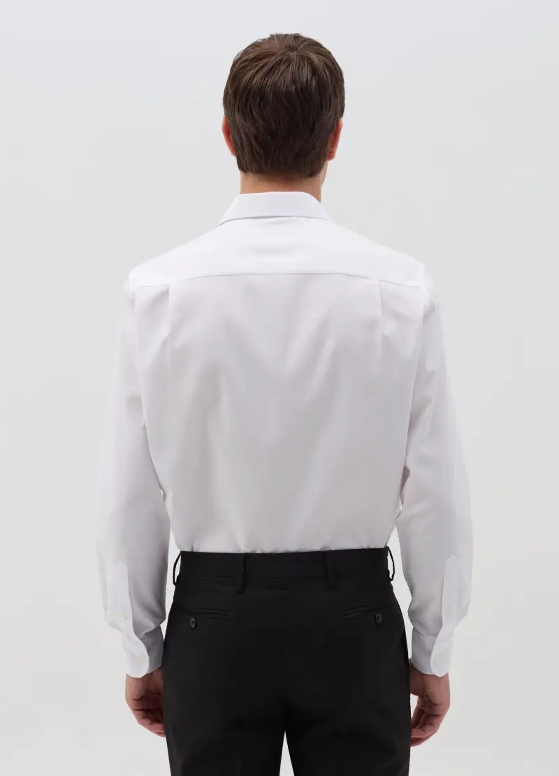 Camicia Regular Fit Easy Iron, Uomo, Bianco miniatura 2