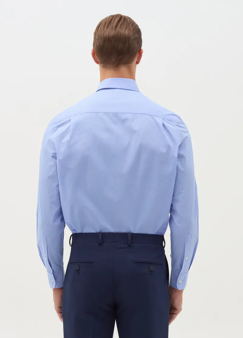 , Camicia Regular Fit Micro Quadri, Uomo, Multicolor miniatura 2