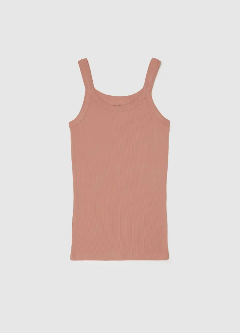 OVS , Canotta In Puro Cotone Rosa Regular Fit, Donna, Rosa, Taglia: S