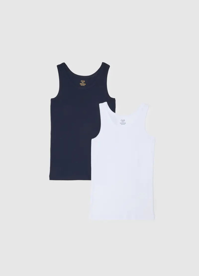 OVS, Canottiera Da Ragazzo In Puro Cotone Multicolor Regular Fit, Bambino, Multicolor, Taglia: 12-13