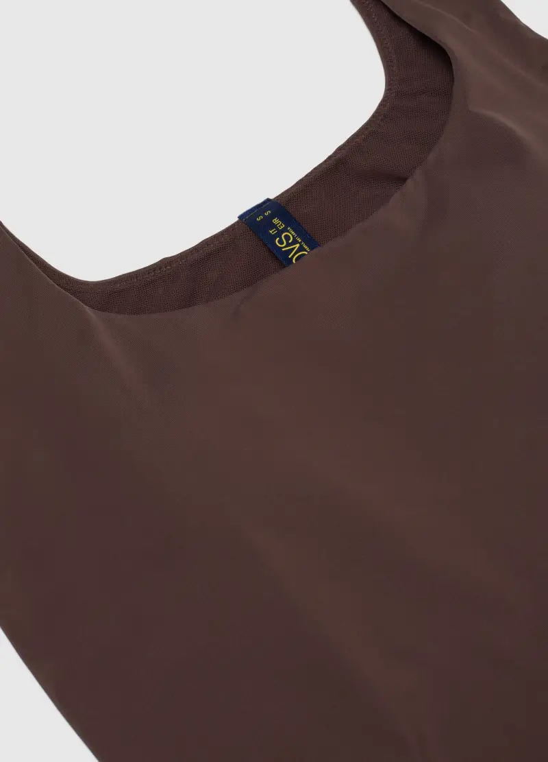 Canottiera Marrone Regular Fit Con Spalline Larghe, Donna, Marrone miniatura 2