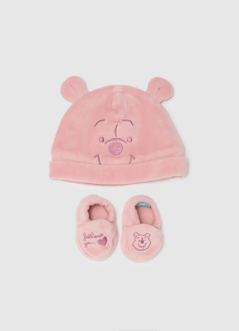 OVS, Cappellino E Scarpine Per Neonata In Cotone Rosa, Rosa, Taglia: ONE SIZE