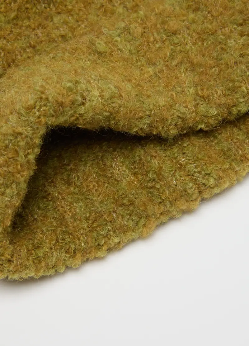 Cappello Beige In Maglia Jersey Elasticizzato, Donna, Beige miniatura 2