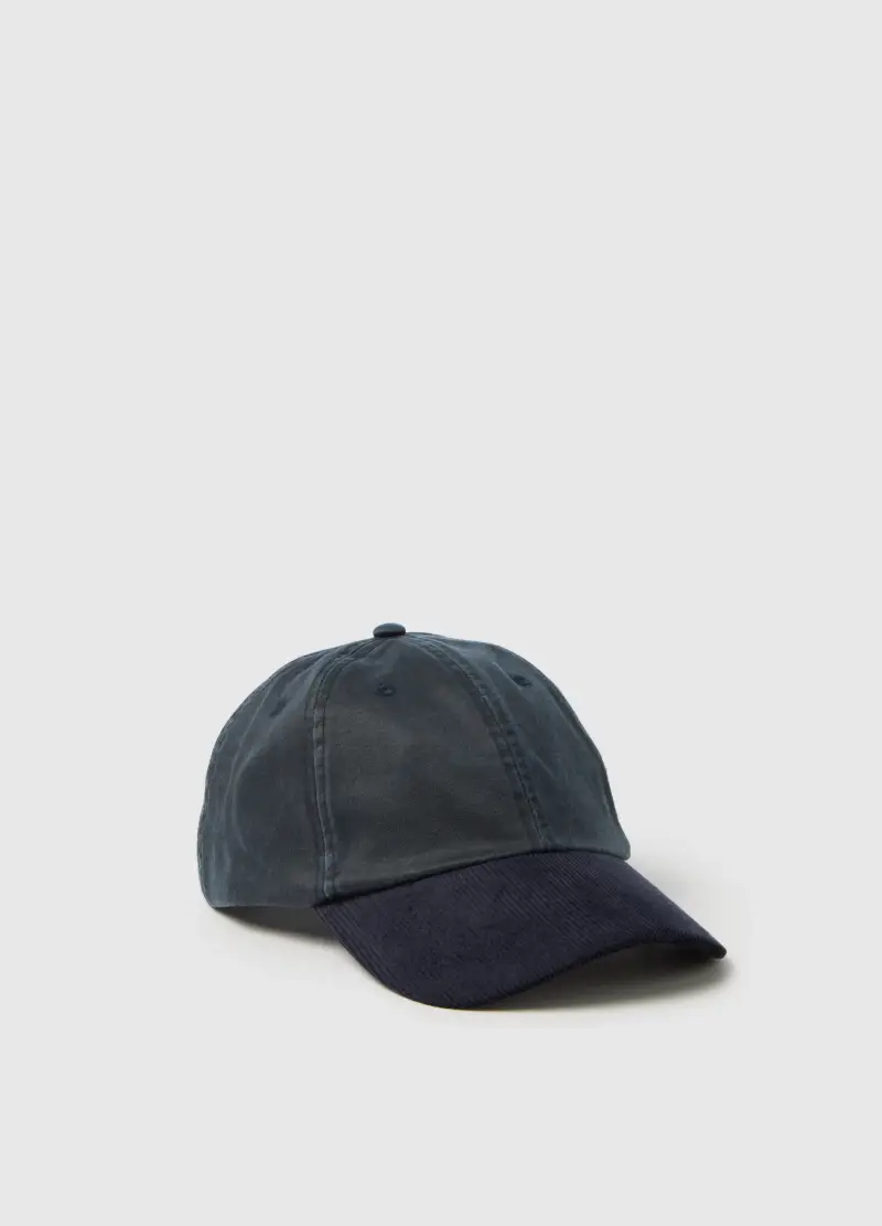 Cappello Blu In Cotone, Uomo, Blu