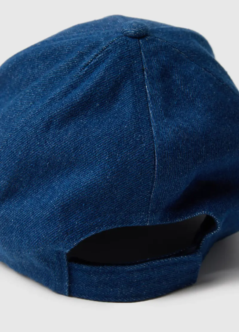 Cappello Da Bambino In Puro Cotone Denim, Multicolor miniatura 2