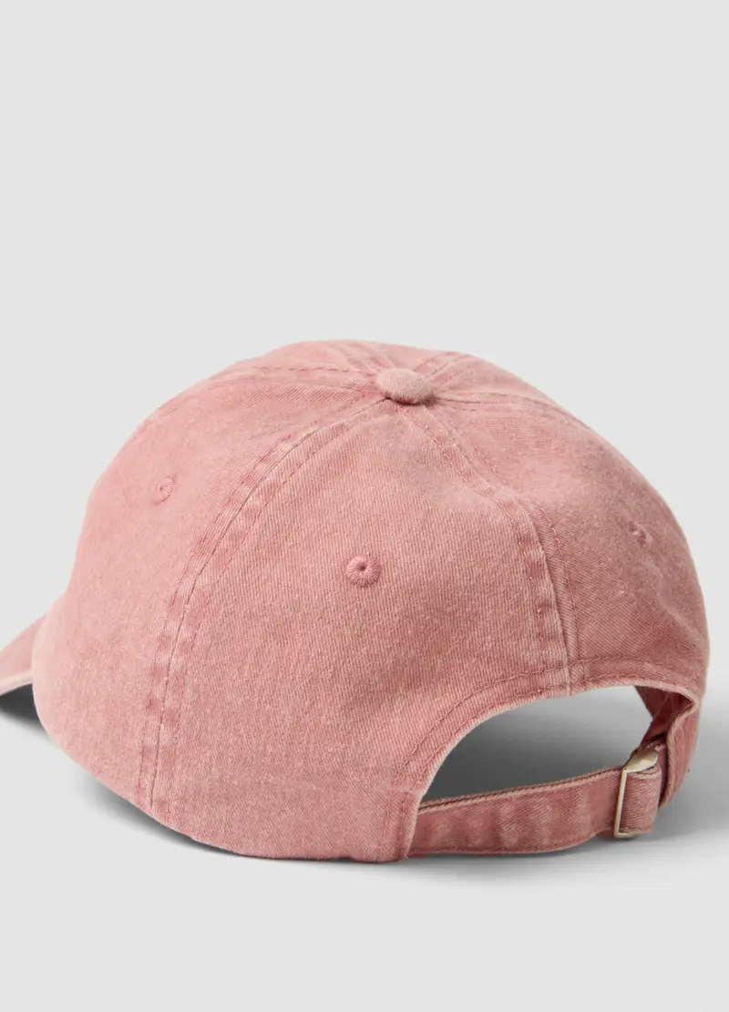 Cappello Da Baseball In Puro Cotone Rosa Con Frase Ricamata, Donna, Rosa miniatura 3