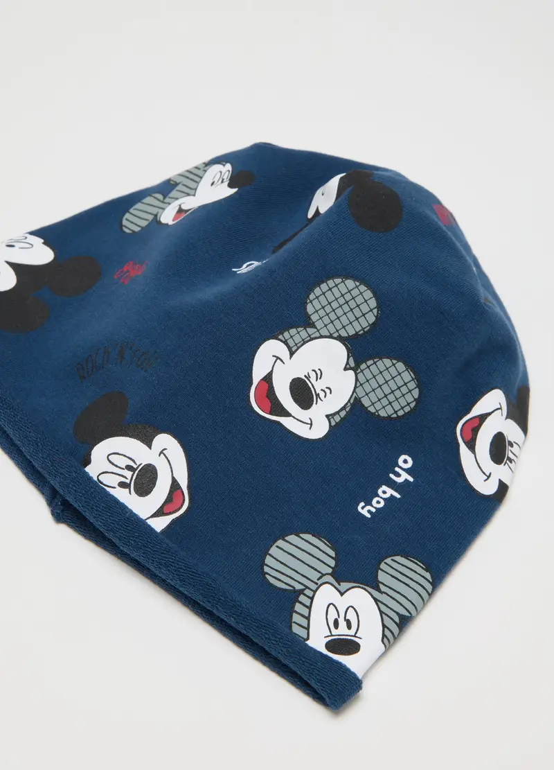 OVS, Cappello Da Neonato In Cotone Blu Con Mickey Mouse, Bambino, Blu, Taglia: 42-44 miniatura 2