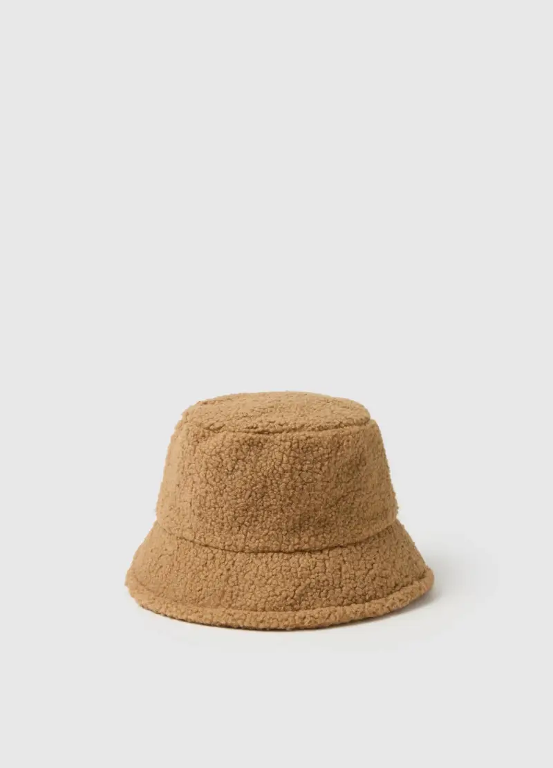 Cappello In Jersey Marrone, Donna, Marrone