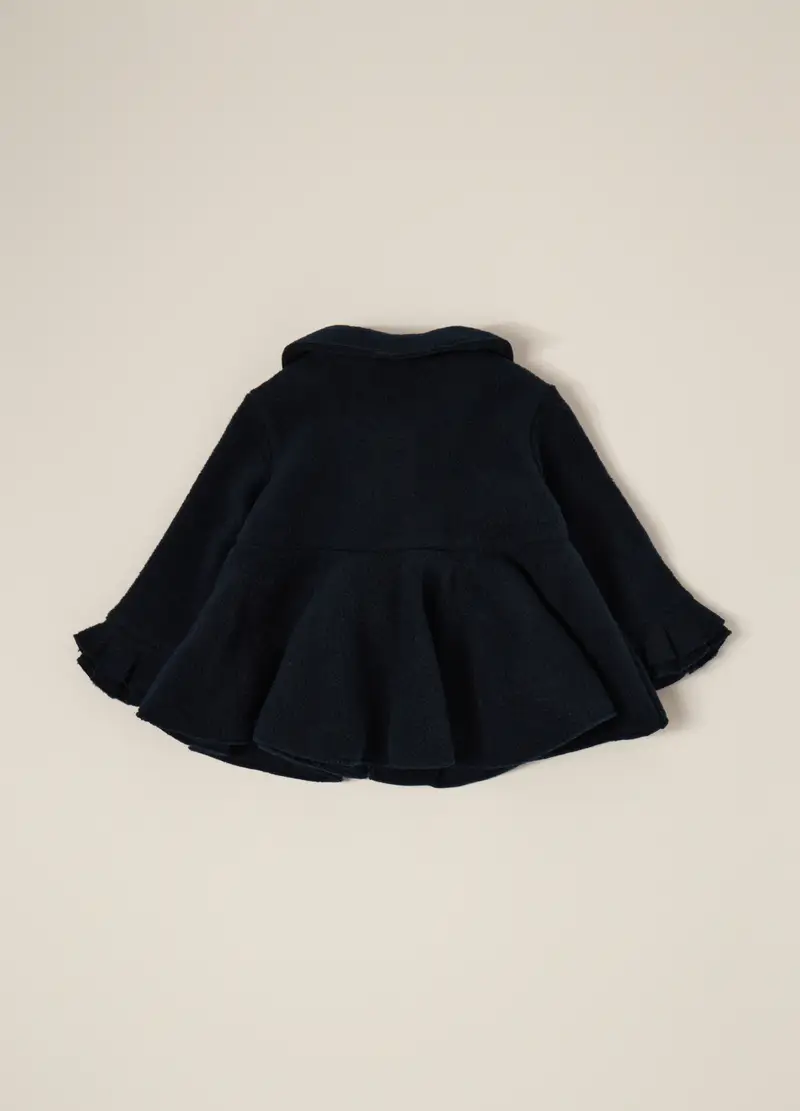 , Cappottino Blu In Misto Pile E Viscosa, Neonata, Blu miniatura 2