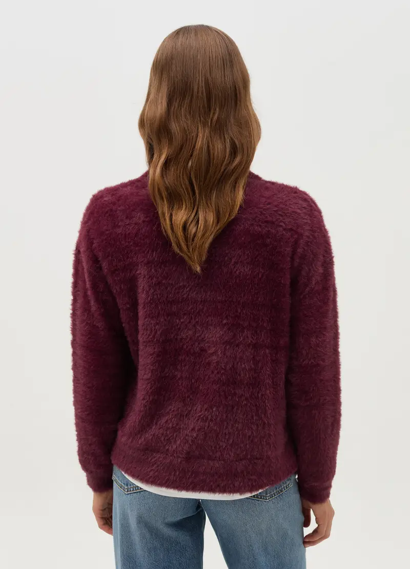 OVS Cardigan Donna Bordeaux 3901234 miniatura 3