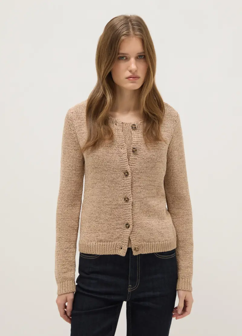OVS Cardigan Donna Beige 4064347 miniatura 2