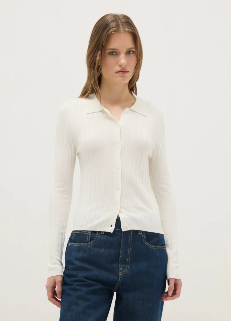 OVS Cardigan Donna Bianco 3992953