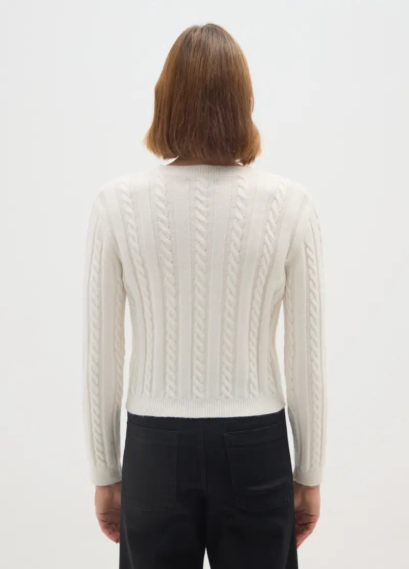 OVS Cardigan Donna Bianco 3882914 miniatura 3