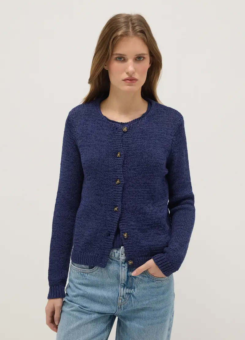 OVS Cardigan Donna Blu 4064348 miniatura 2