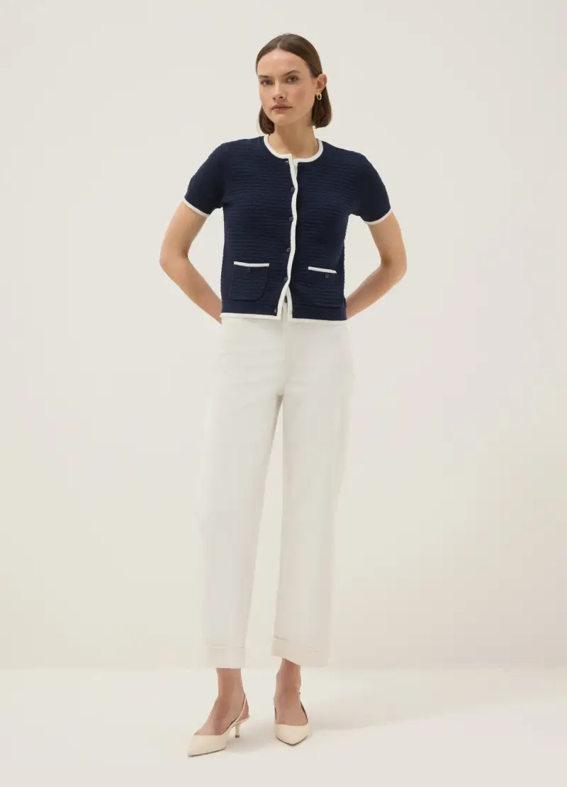 OVS Cardigan Donna Blu 4330077 miniatura 2