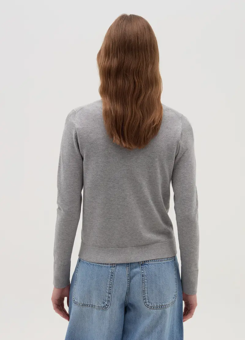 OVS Cardigan Donna Grigio 4221733 miniatura 3