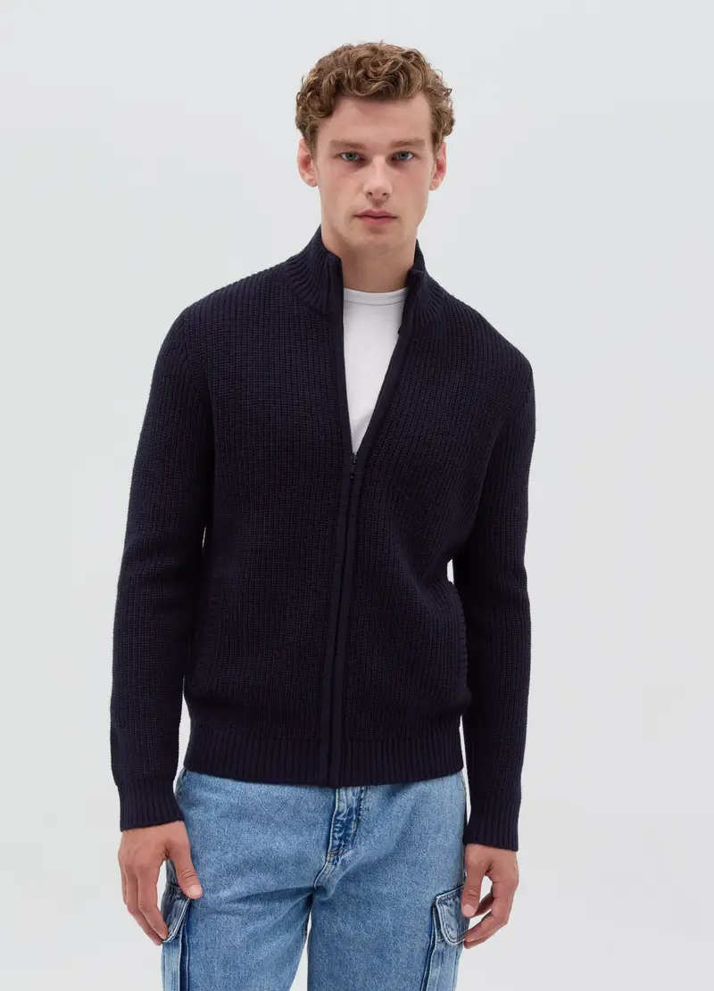 OVS Cardigan Uomo Blu 3882724 miniatura 2