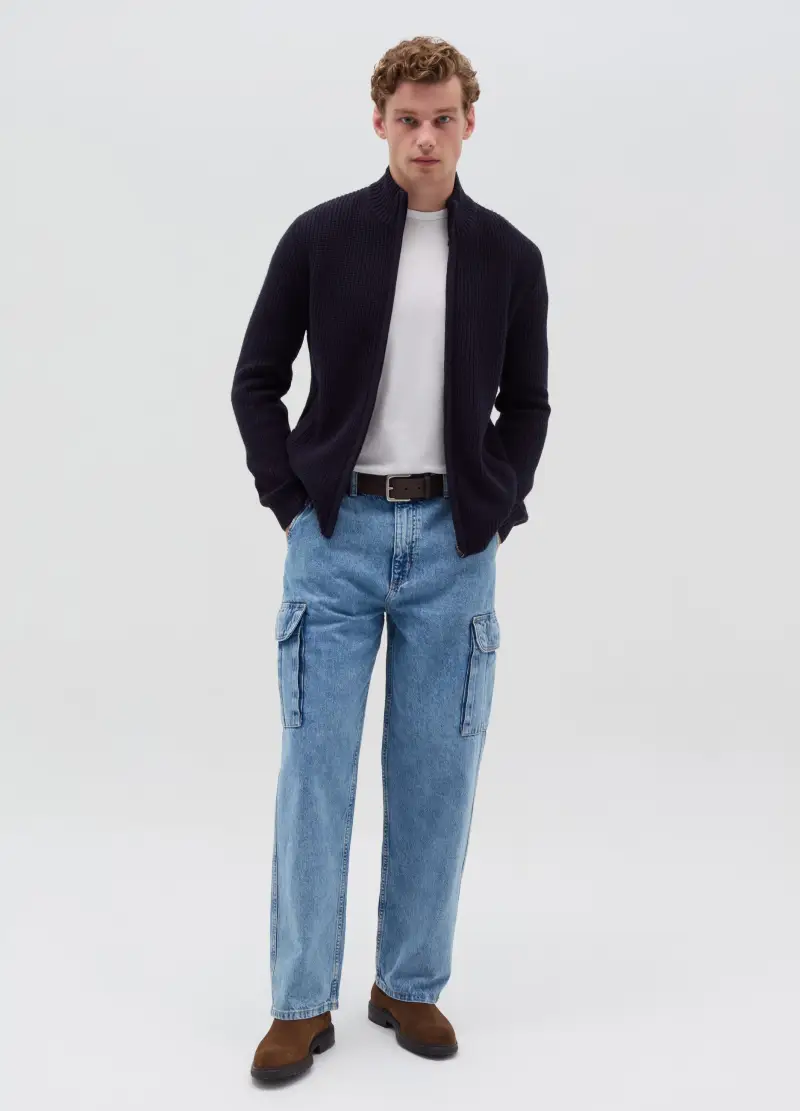 OVS Cardigan Uomo Blu 3882724