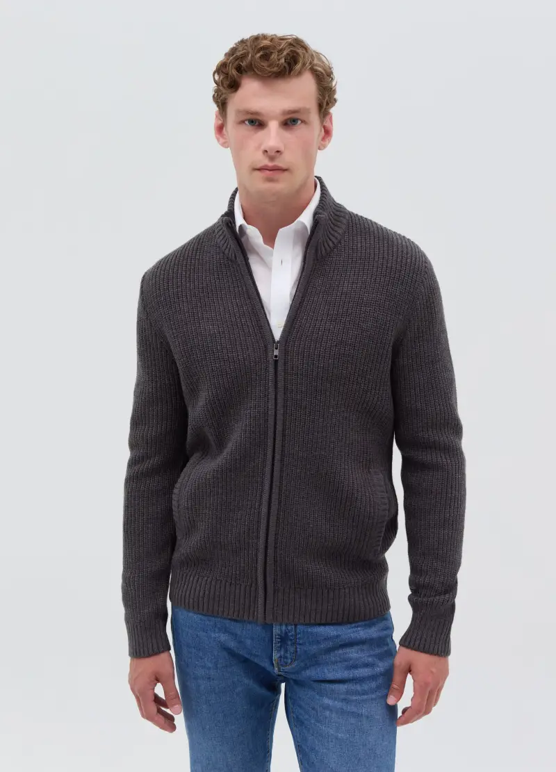 OVS Cardigan Uomo Grigio 3882725 miniatura 2