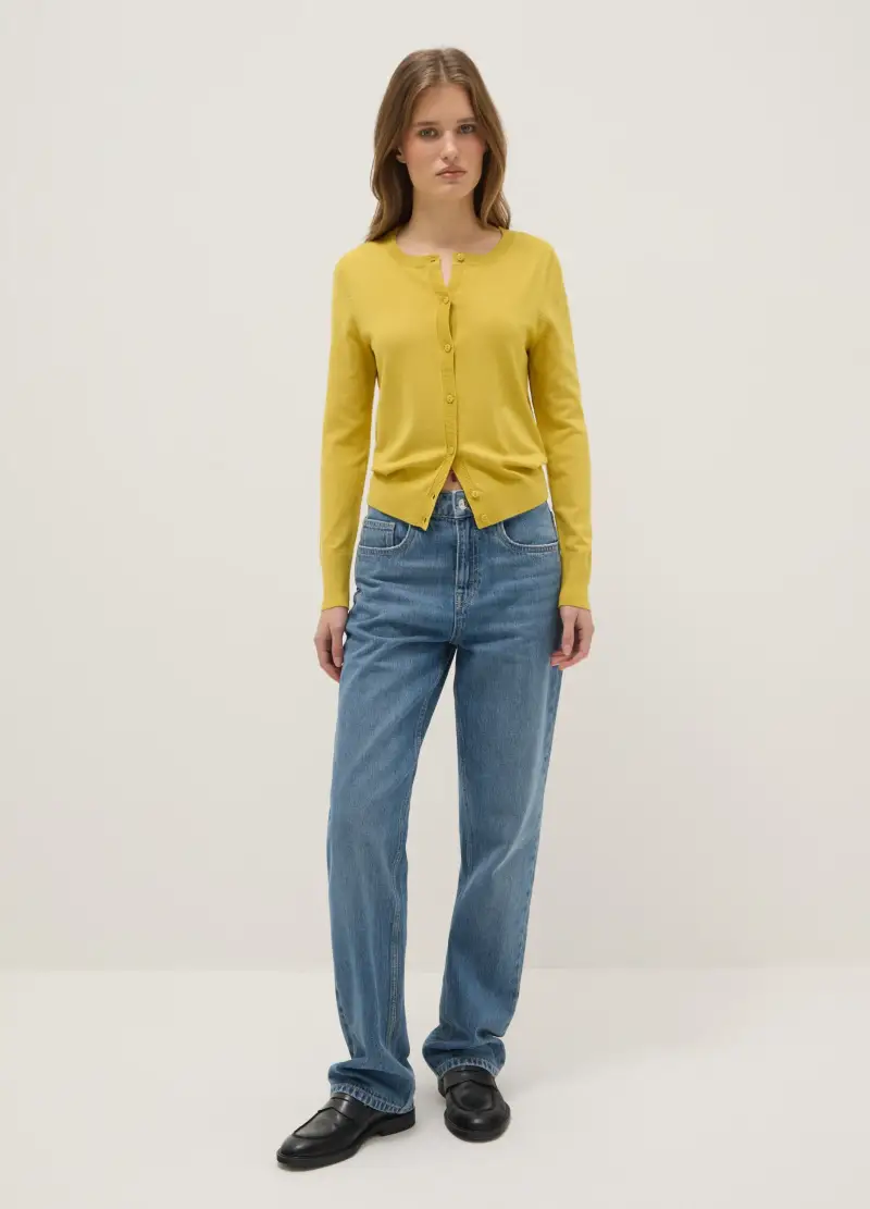 OVS Cardigan Donna Giallo 3984004