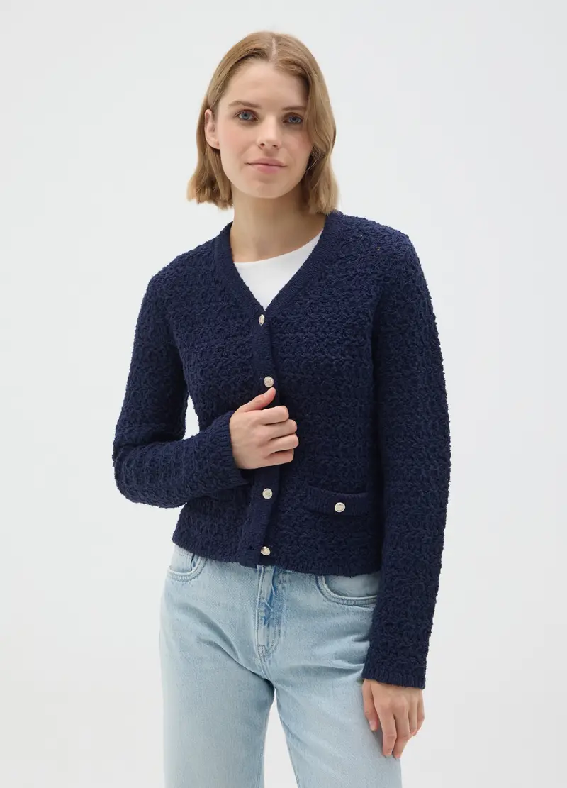 OVS Cardigan Donna Blu 3438442 miniatura 2
