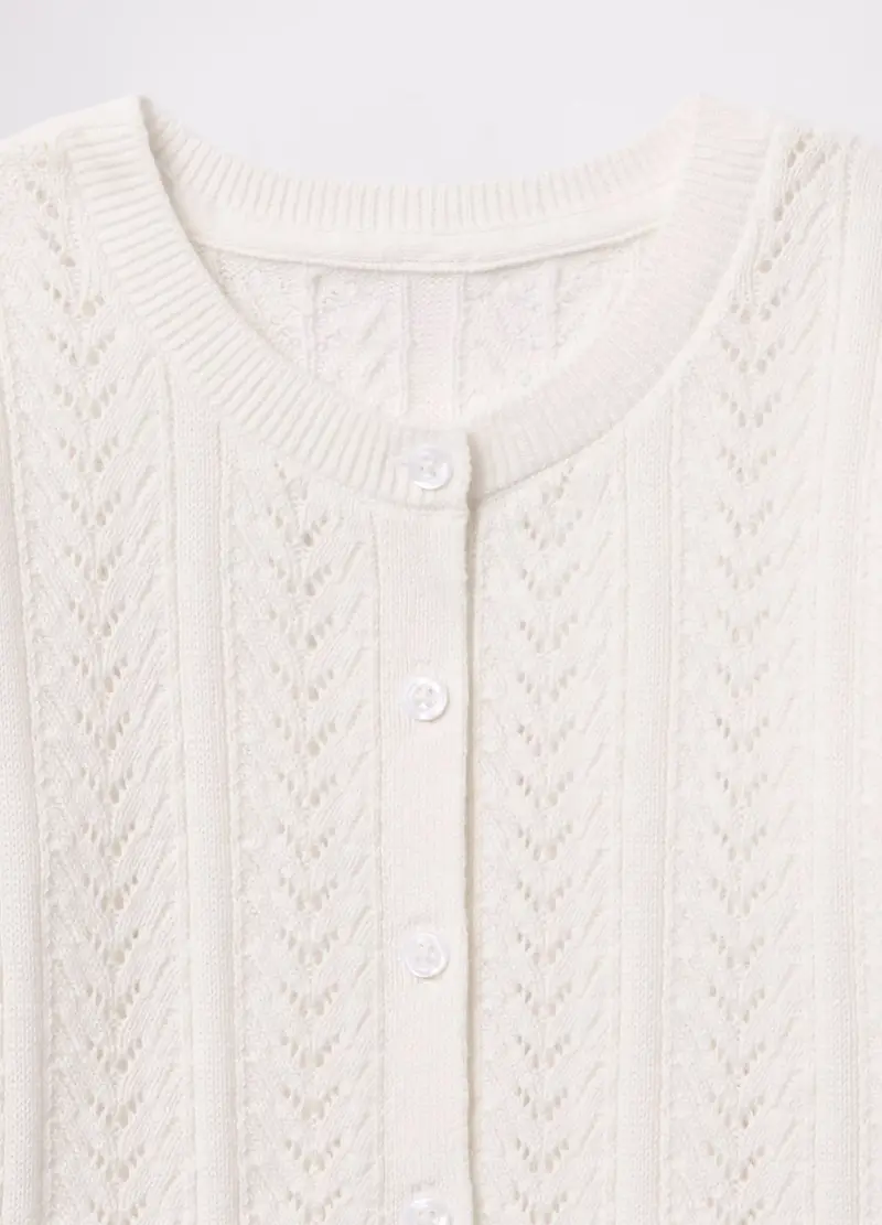 OVS Cardigan Bianco 1994279 miniatura 3