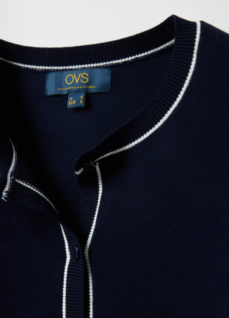 OVS Cardigan Donna Blu 4068577 miniatura 2