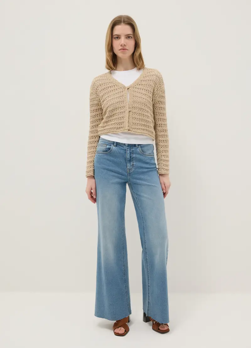 OVS Cardigan Donna Beige 4330225 miniatura 2