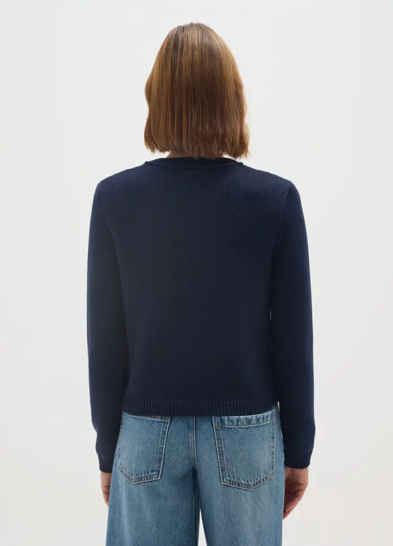 OVS Cardigan Donna Blu 4320088 miniatura 3