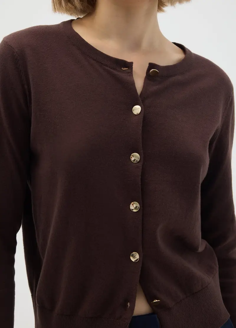 OVS HOUSEBRAND Cardigan Donna Marrone 1293495 miniatura 3