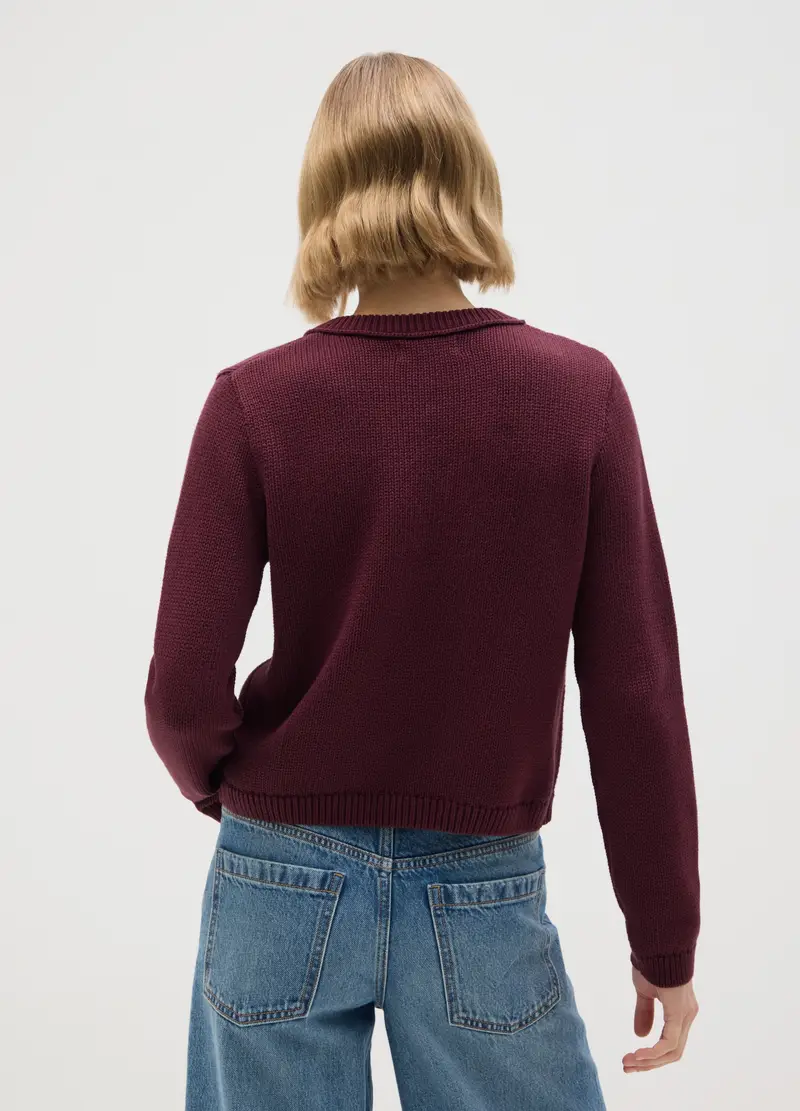 OVS Cardigan Donna Viola 3672566 miniatura 3