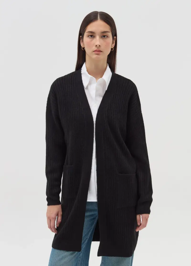 OVS Cardigan Donna Nero 4169328 miniatura 2