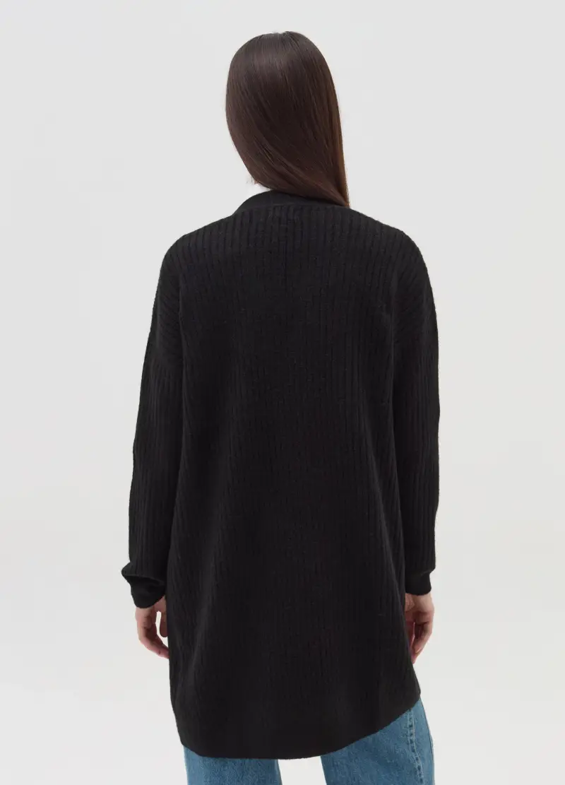 OVS Cardigan Donna Nero 4169328 miniatura 3