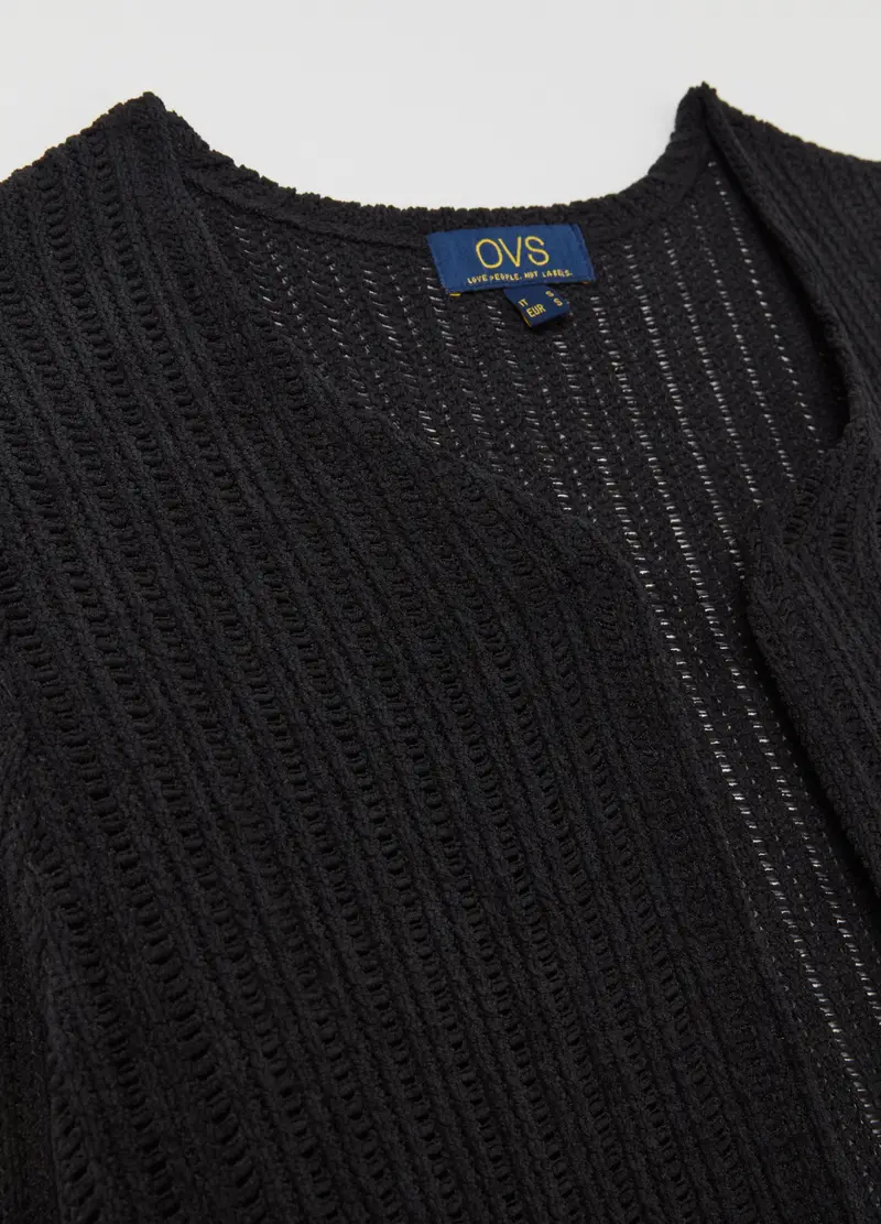 OVS Cardigan Donna Nero 4152696 miniatura 2