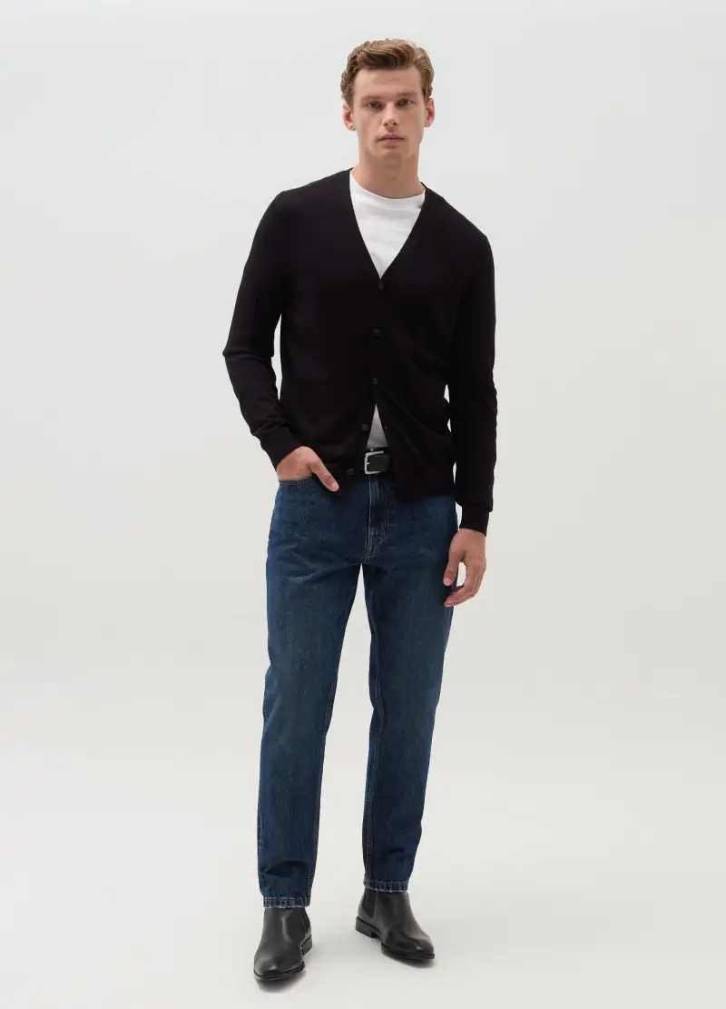 OVS Cardigan Uomo Nero 3914791