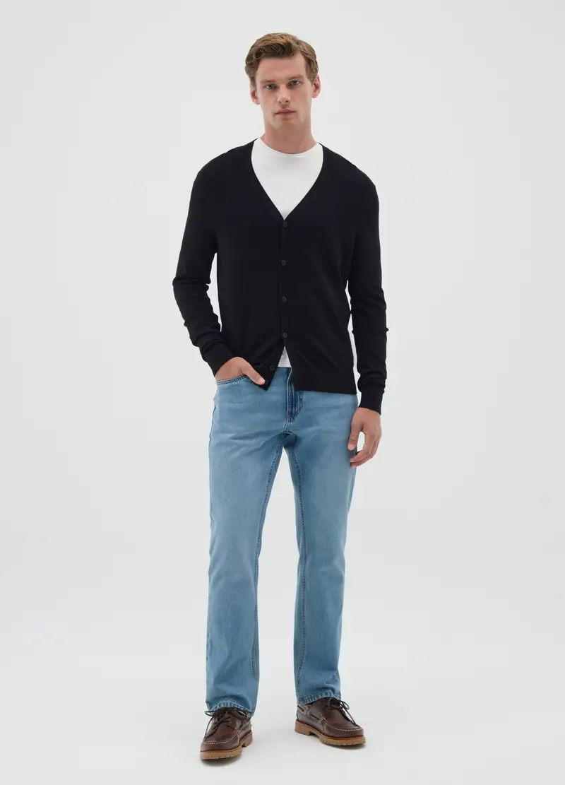 OVS HOUSEBRAND Cardigan Uomo Nero 1964753