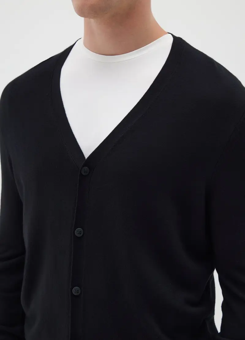 OVS HOUSEBRAND Cardigan Uomo Nero 1964753 miniatura 3