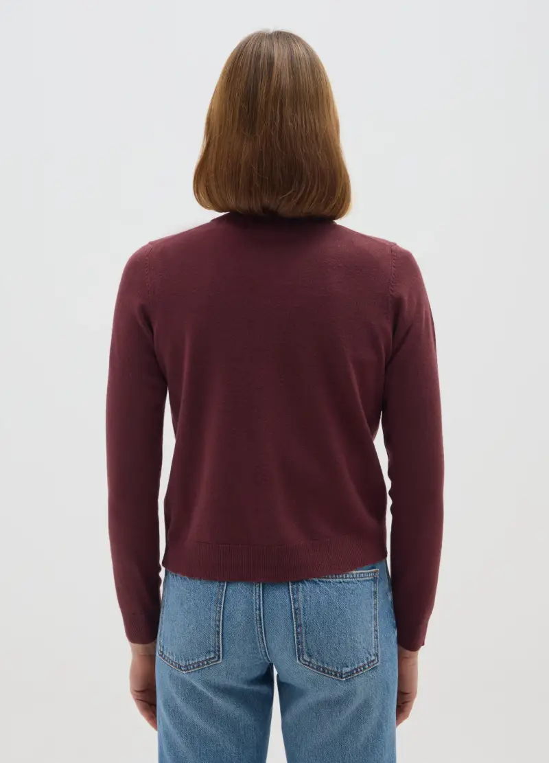 OVS Cardigan Donna Rosso 3048476 miniatura 3