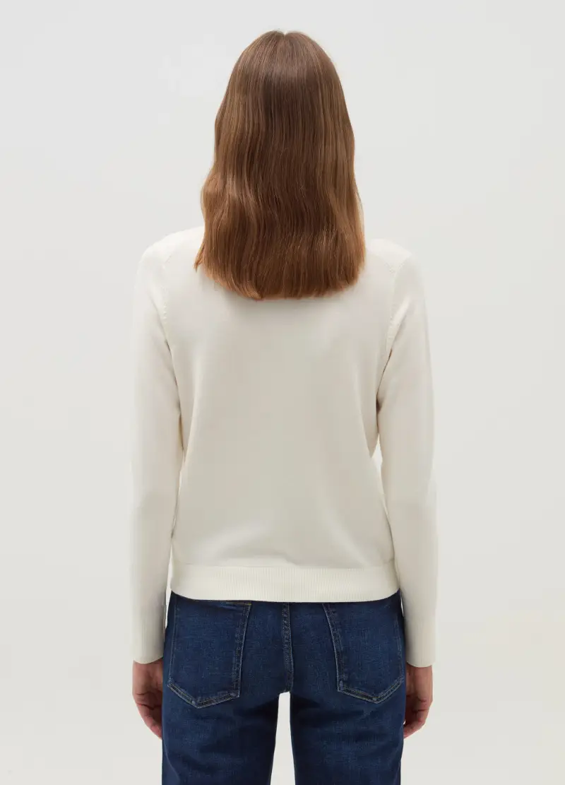 OVS Cardigan Donna Bianco 3245031 miniatura 3