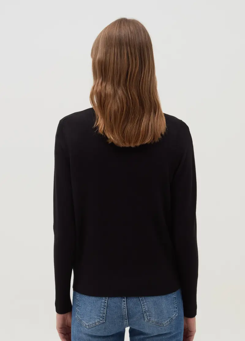 OVS Cardigan Donna Nero 3488455 miniatura 3