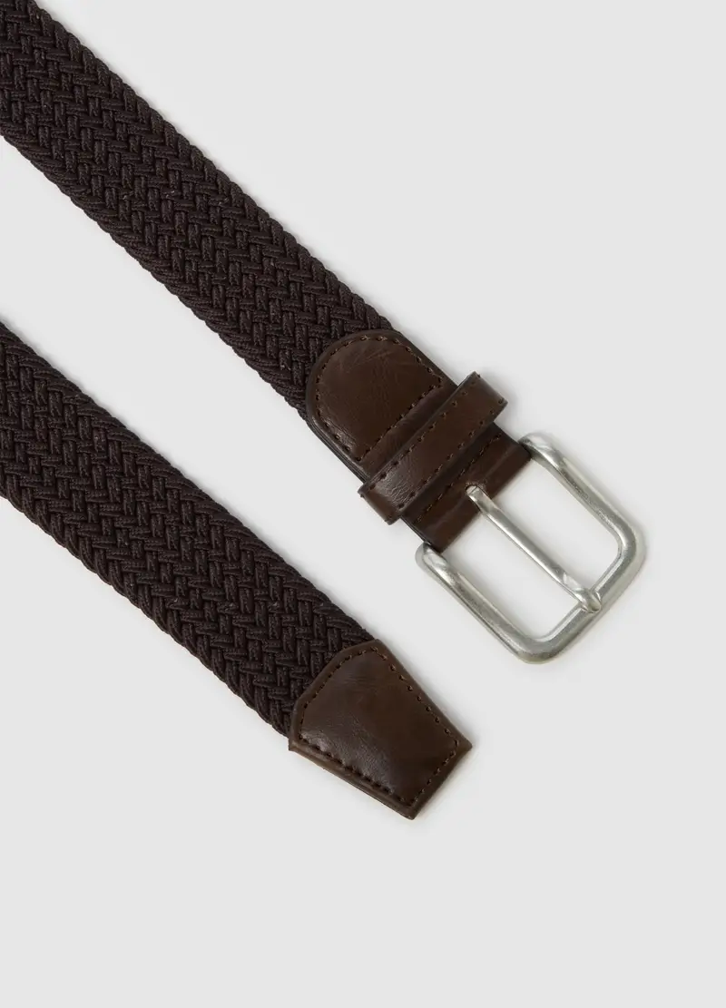 Cintura Marrone Elasticizzata, Uomo, Marrone miniatura 2