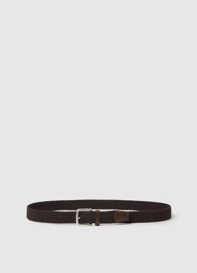 Cintura Marrone Elasticizzata, Uomo, Marrone