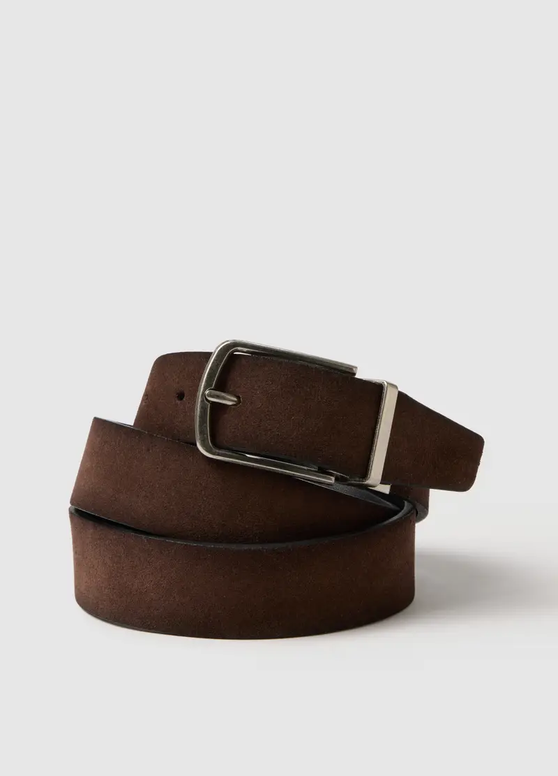 Cintura Reversibile In Vera Pelle Multicolor, Uomo, Multicolor miniatura 3